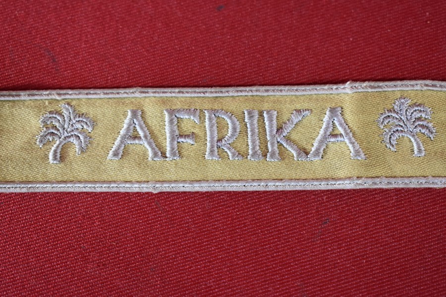 WW2 GERMAN AFRIKA CUFF TITLE WITH PALMS-SOLD